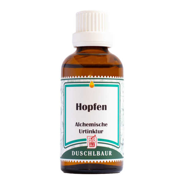 Hopfen Tinktur Essenz Kraeutertropfen Entspannung Schlafen Einschlafen Heilmittel